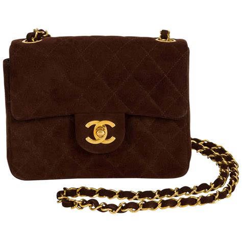 chanel brown suede backpack|vintage Chanel brown handbags.